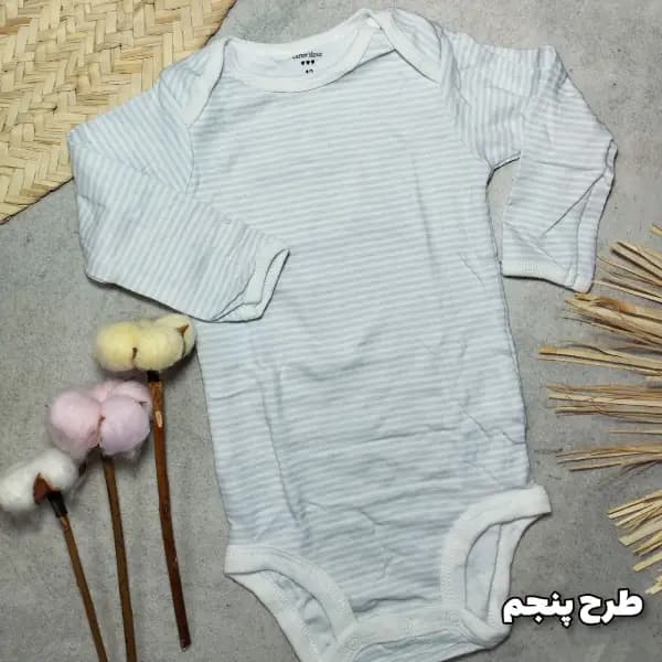 زیر دکمه دار آستین بلند کارترز پسرانه 12-9ماه — تصویر ۶