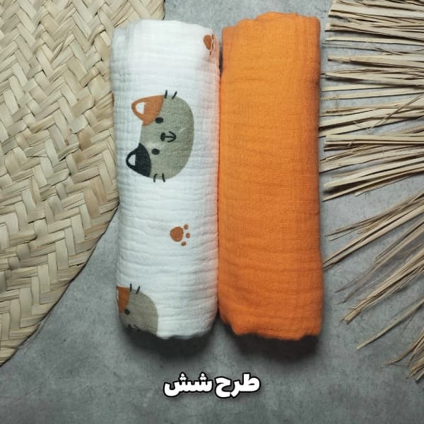 خشکن نوزادی موسلین دو عددی tatinest — تصویر ۵