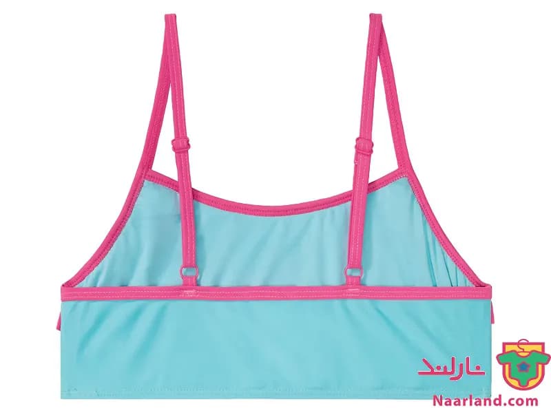 مایو دو تکه آبی طرح پرنسس — تصویر ۳