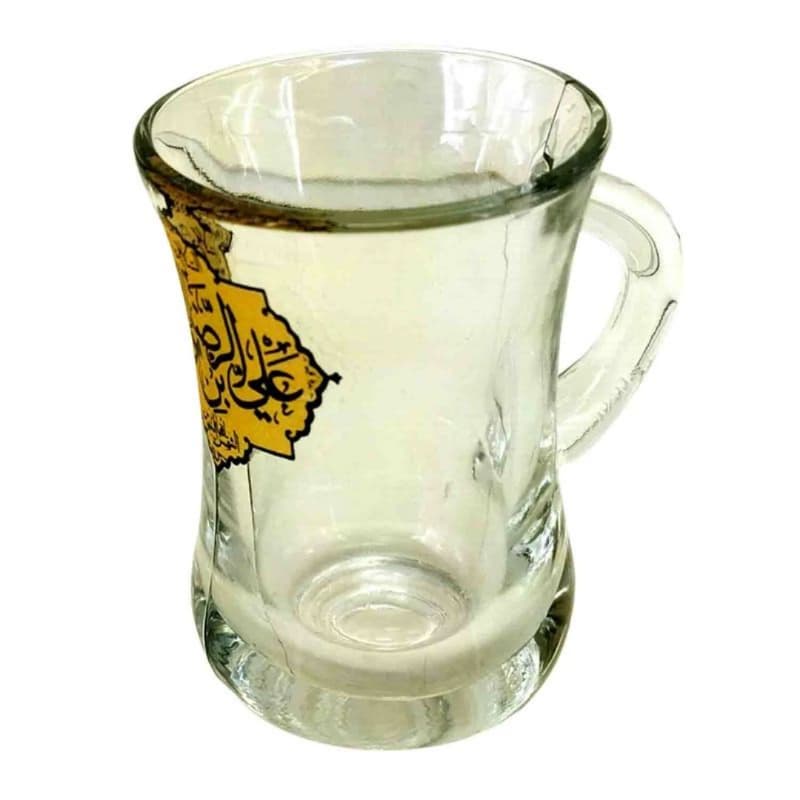 استکان کمرباریک دسته دار یا علی بن موسی الرضا ع-6تایی کد 104365 — تصویر ۲
