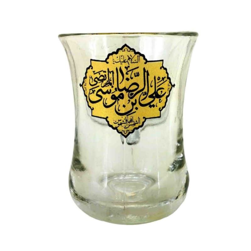 استکان کمرباریک دسته دار یا علی بن موسی الرضا ع-6تایی کد 104365