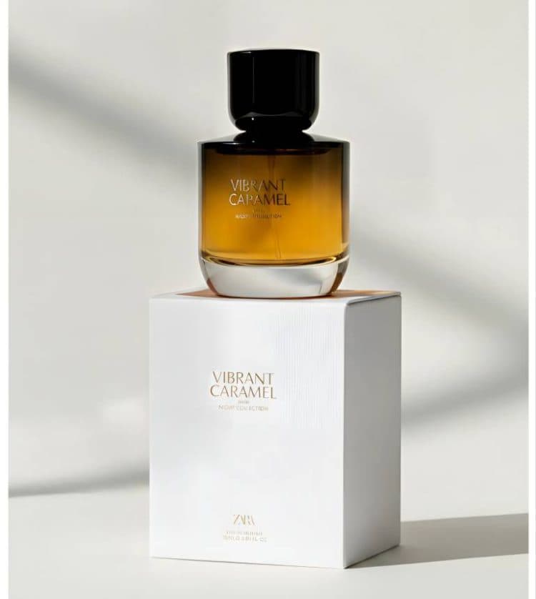 عطر وایبرنت کارامل زارا Vibrant Caramel EDP 90ml