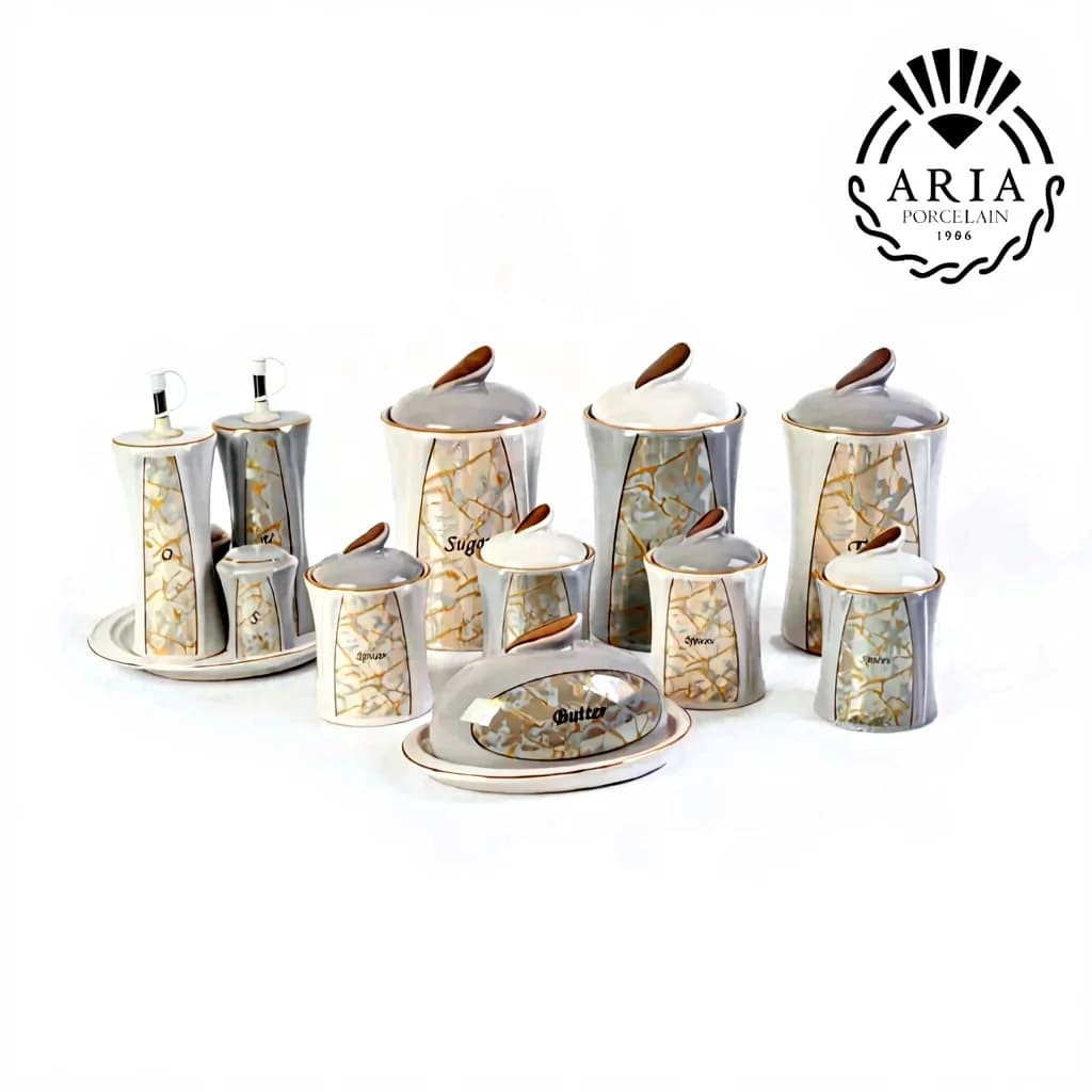 سرویس 14 پارچه مدل آذین برند Aria کد 1387