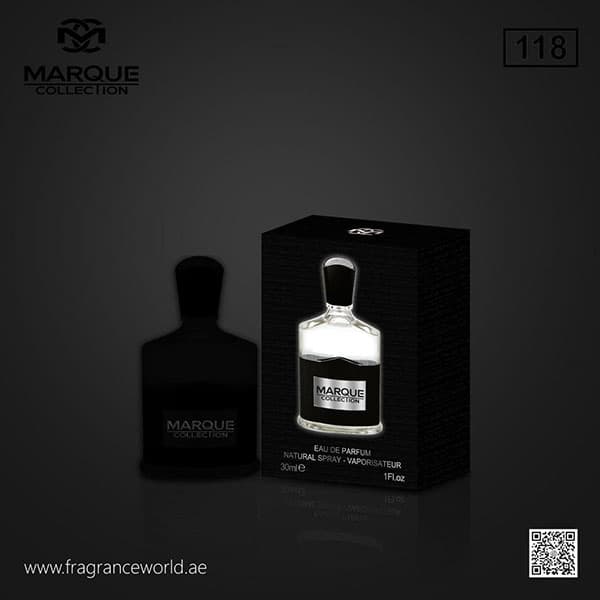 عطر ادکلن مردانه فراگرنس ورد مارکویی کالکشن کرید آونتوس کد 118 (Creed Aventus) حجم 30 میل — تصویر ۲