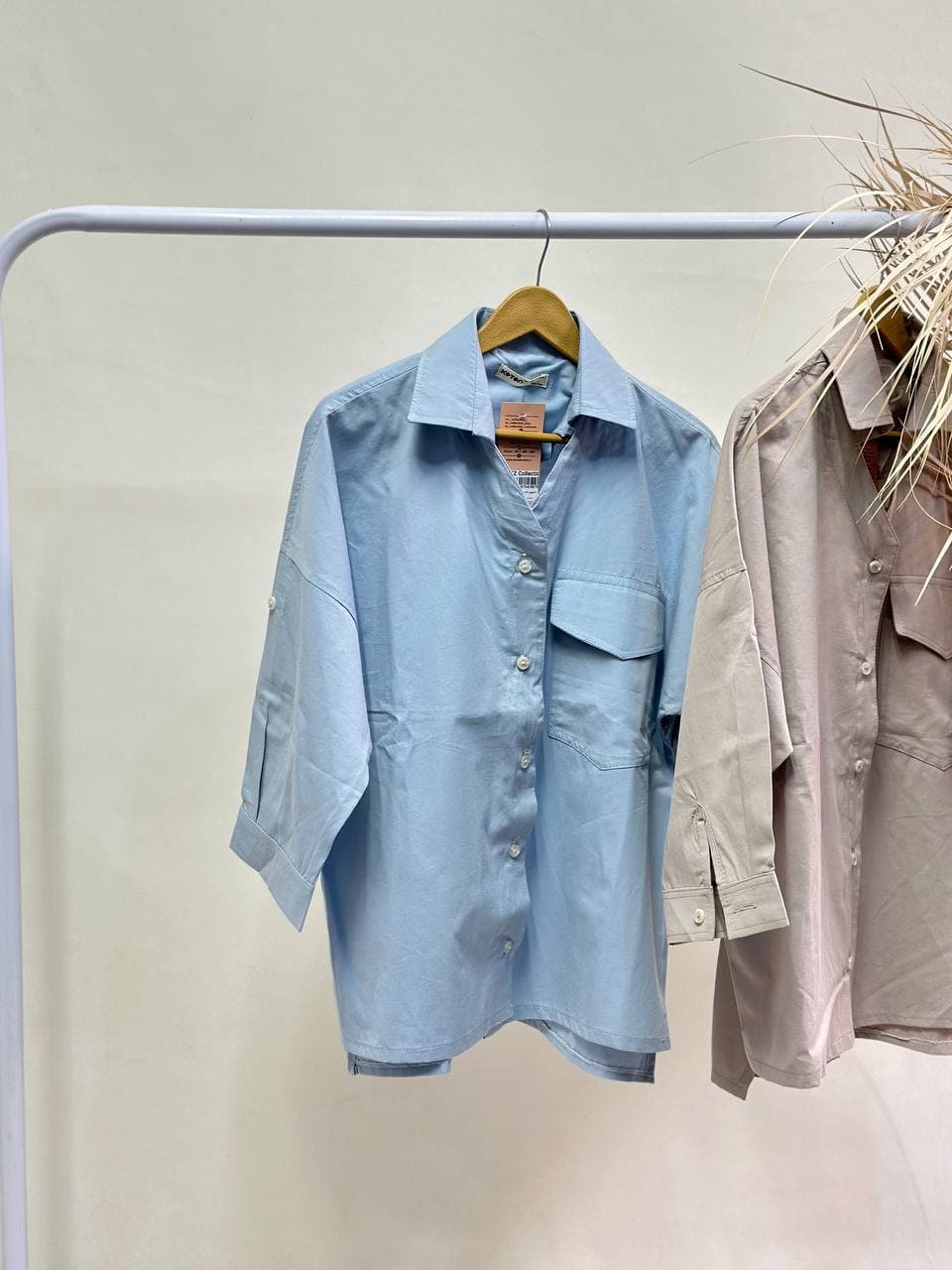شومیز کتان یقه v — تصویر ۸