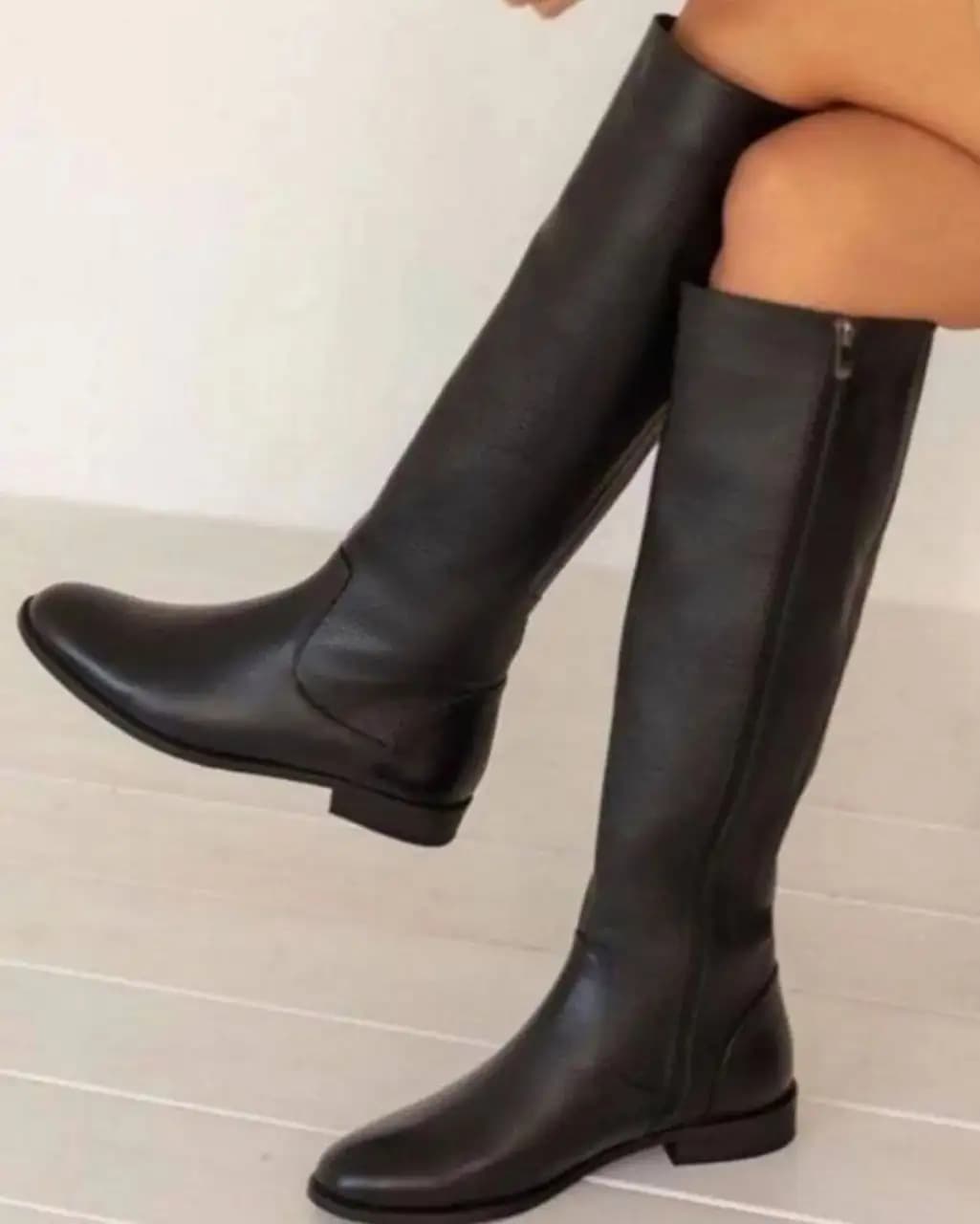 بوت ساق بلند زنانه (مشکی) کد 4699
