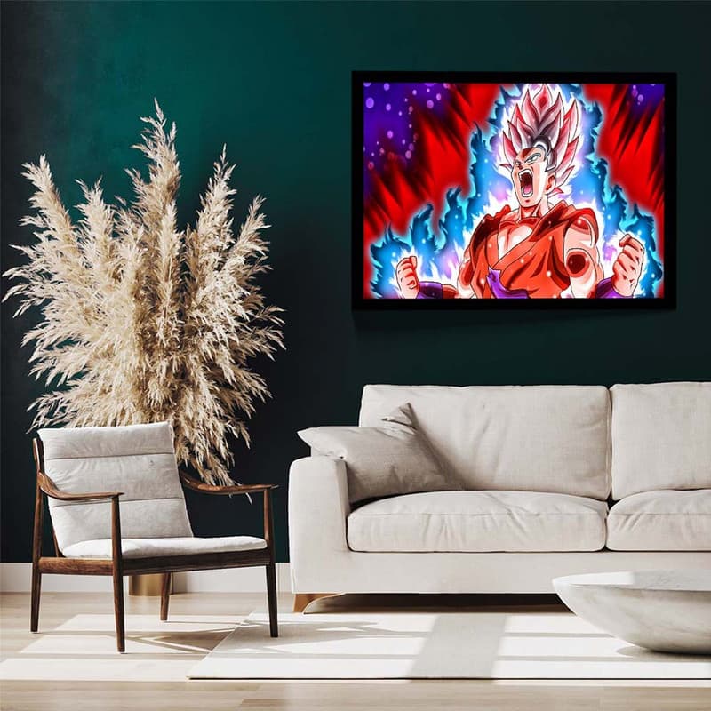 تابلو مدل goku kaioken کد F-12042 — تصویر ۳