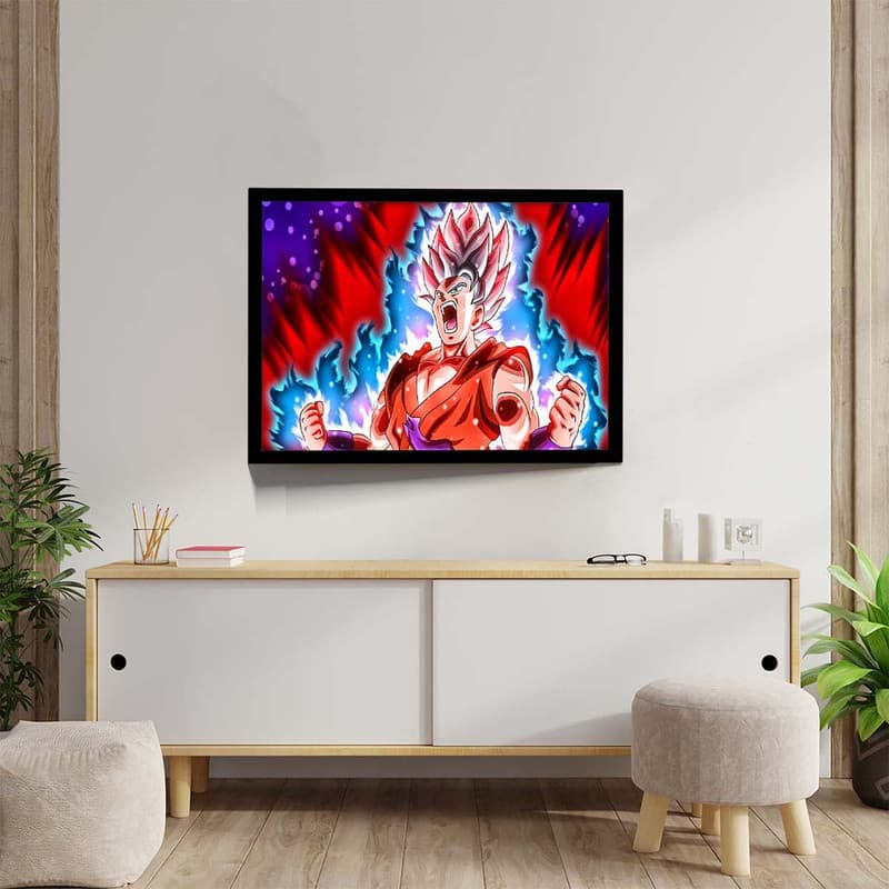 تابلو مدل goku kaioken کد F-12042 — تصویر ۴