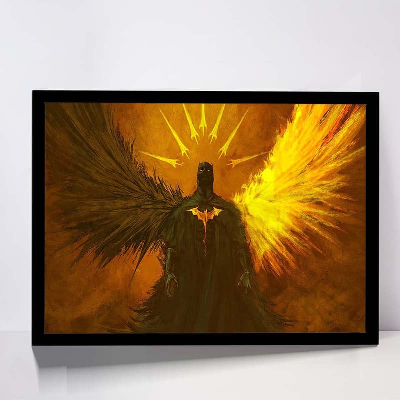 تابلو مدل batman between light and darkness کد F-11003مدل 1