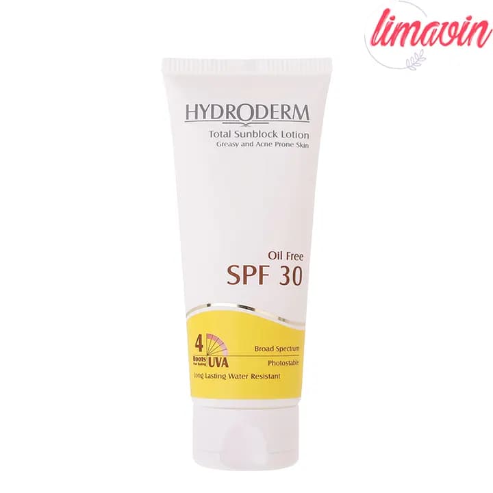 لوسیون ضدآفتاب هیدرودرم سری فاقد چربی SPF30 حجم 75 میلی‌لیتر