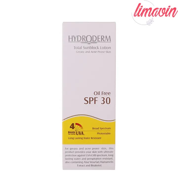 لوسیون ضدآفتاب هیدرودرم سری فاقد چربی SPF30 حجم 75 میلی‌لیتر — تصویر ۴
