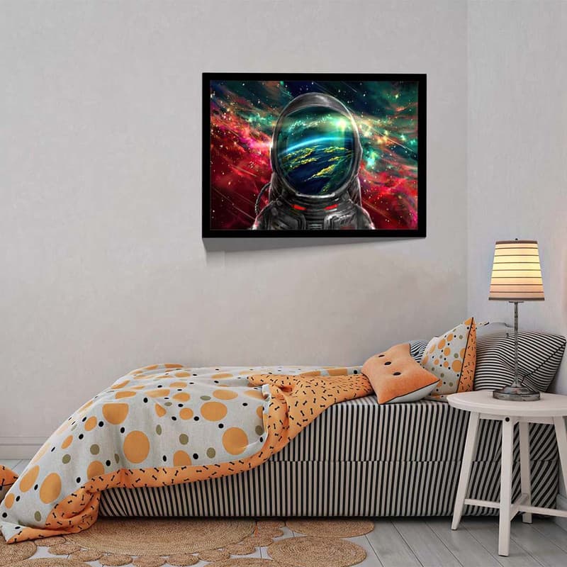 تابلو مدل astronaut colorful galaxy کد F-10041 — تصویر ۸