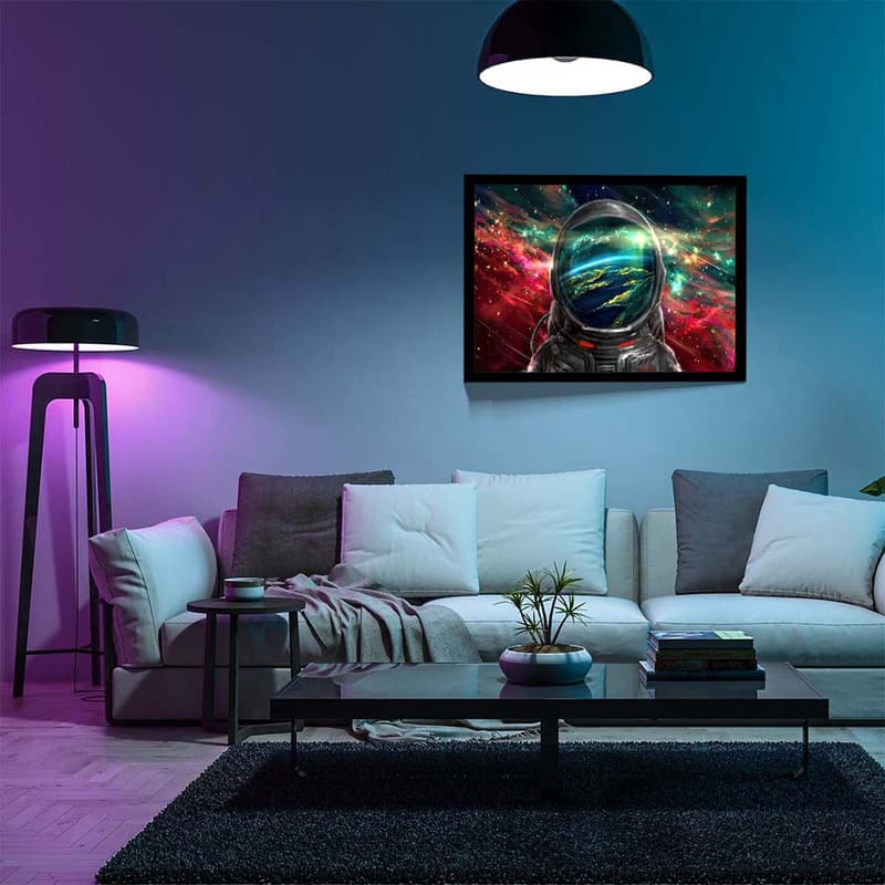 تابلو مدل astronaut colorful galaxy کد F-10041 — تصویر ۷