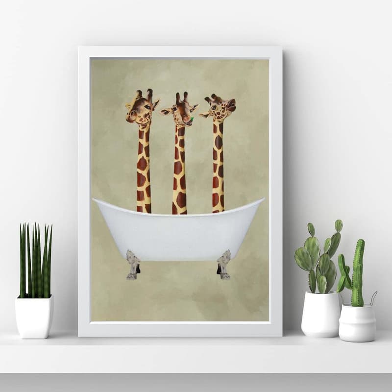 تابلو مدل giraffe کد m2662-w — تصویر ۴