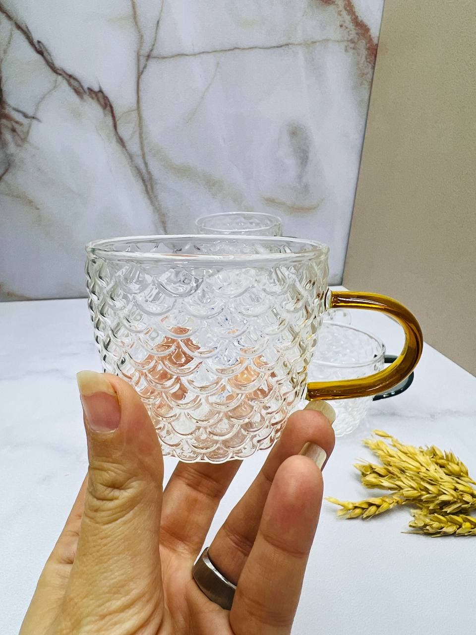 قهوه خوری پیرکس آنتی شوک دسته 6 رنگ ABC2 — تصویر ۶