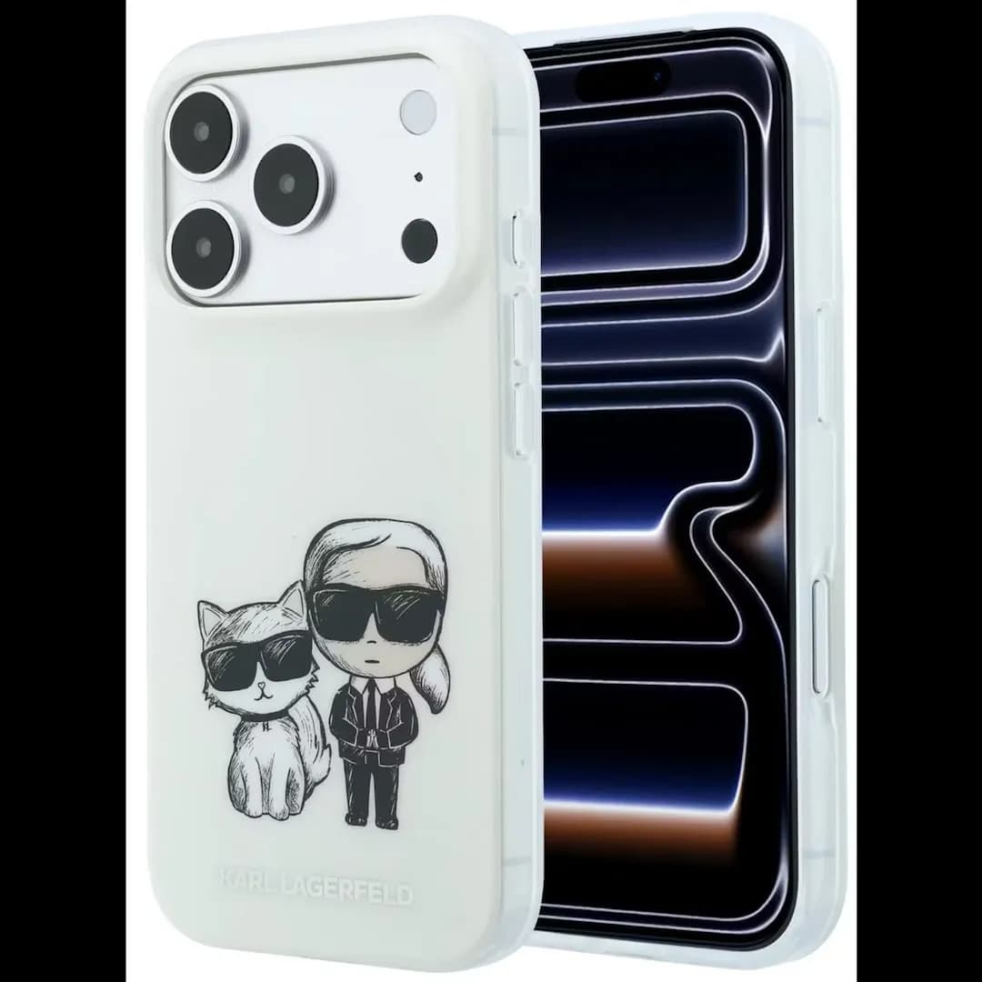 قاب کارل لاگرفلد Karl Lagerfel Smooth MagSafe Transparent Karl & Choupette Bodies Sketch — تصویر ۶