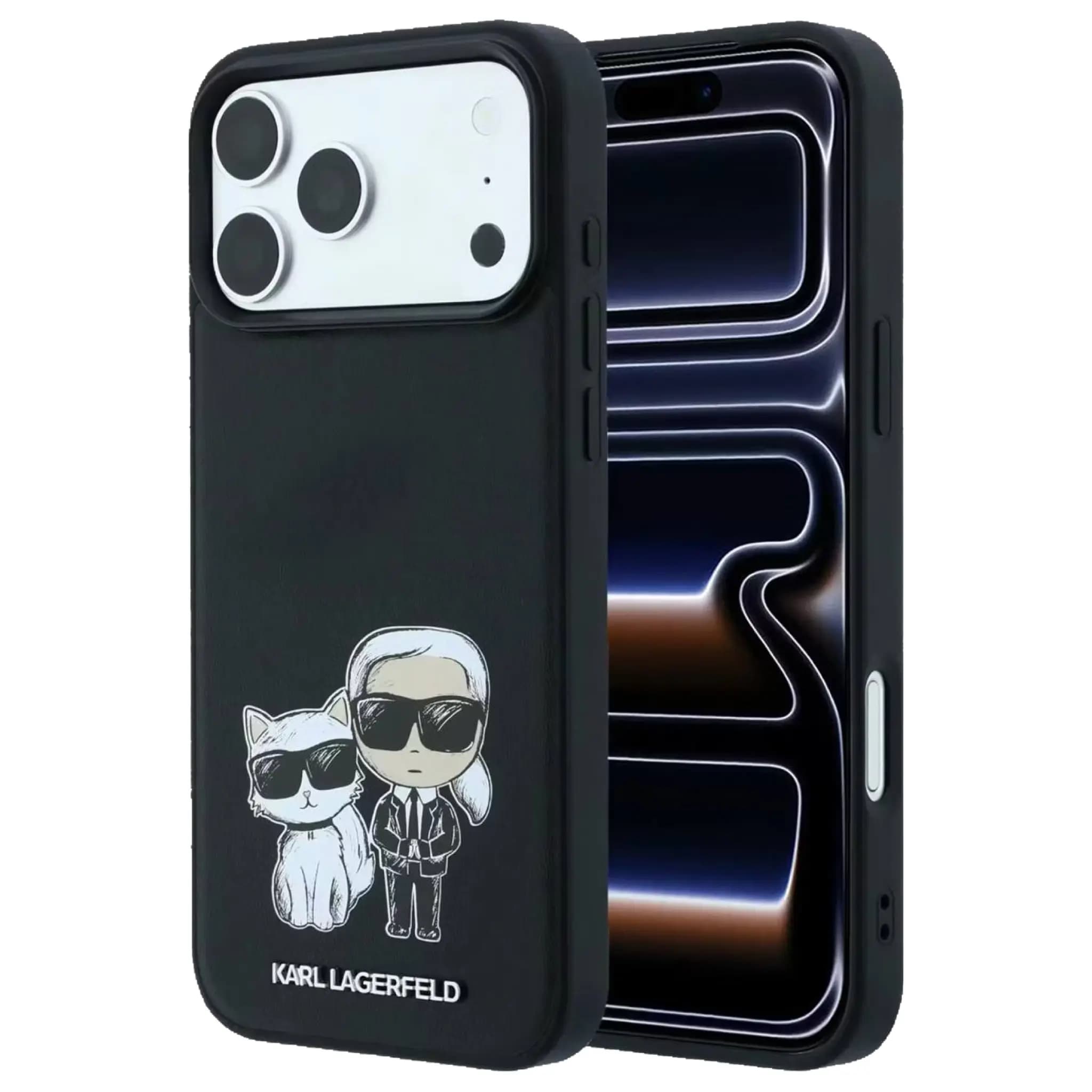 قاب کارل لاگرفلد Karl Lagerfel Smooth MagSafe PU Karl & Choupette Bodies Sketch — تصویر ۶