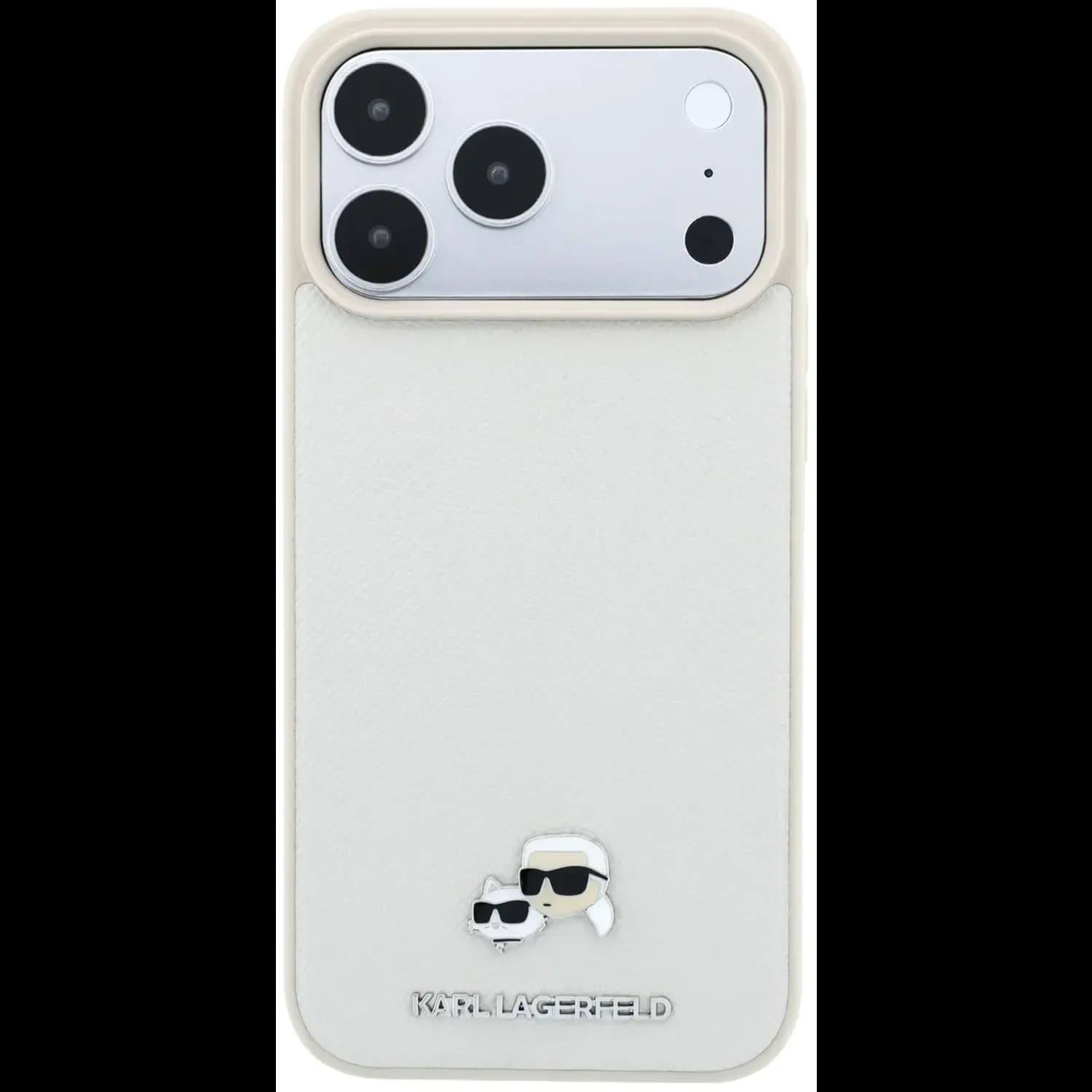 قاب کارل لاگرفلد Karl Lagerfel Grained MagSafe with Karl & Choupette Heads — تصویر ۶