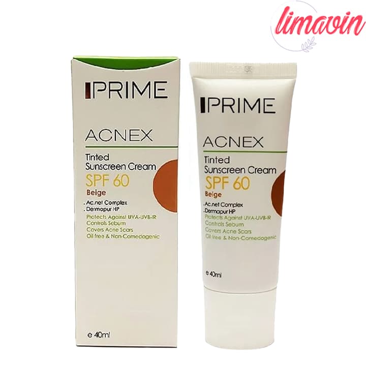 کرم ضد آفتاب رنگی پرایم SPF 60 مدل 885 مناسب پوستهای چرب حجم 40 میلیلیتر — تصویر ۲