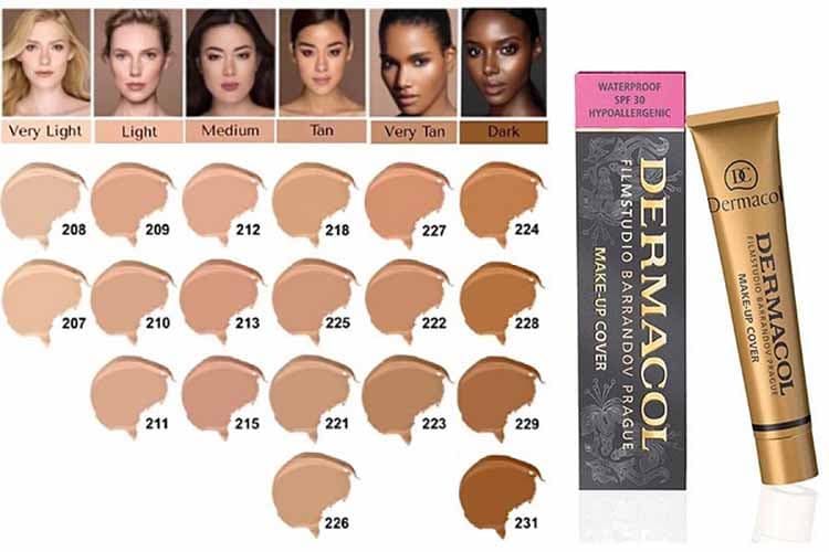 کرم پودر میکاپ کاور درماکول(فول کاور )DERMACOL MAKEUP COVER — تصویر ۳