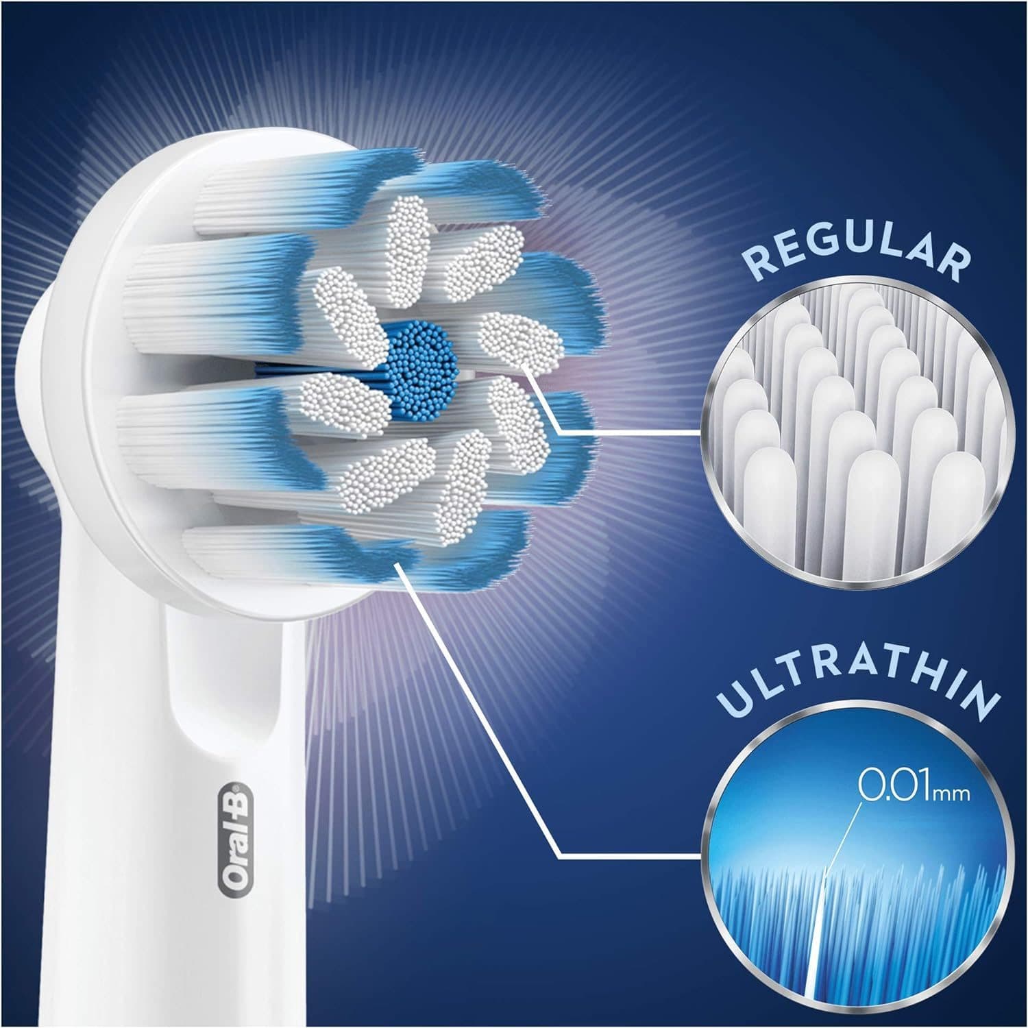سری یدک مسواک برقی اورال بی Sensitive Clean — تصویر ۳