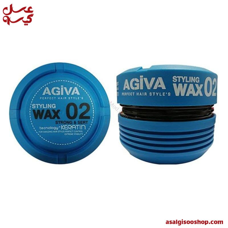 واکس مو کراتینه شماره 2 آگیوا Agiva حجم 175 میل Agiva Cream Wax 01 / کد 1063