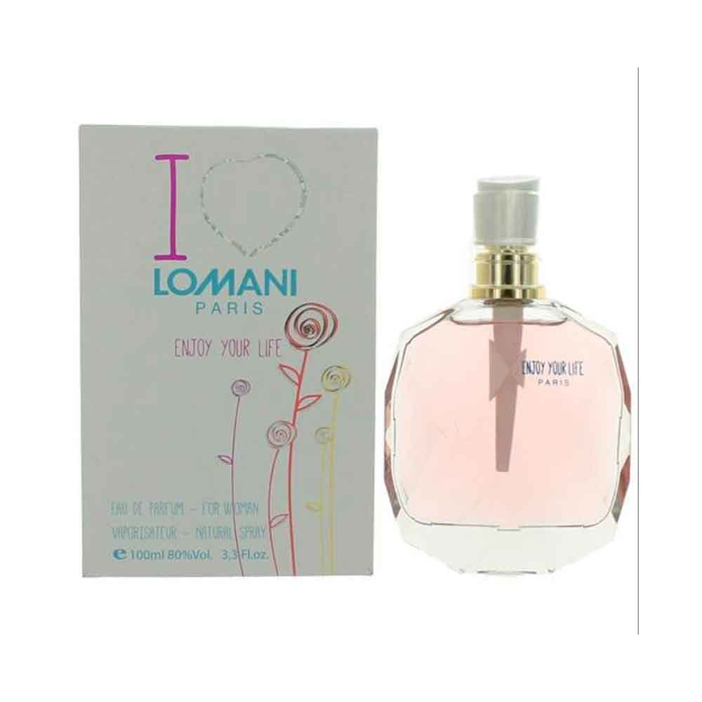 عطر ادکلن آی لاو لومانی انجوی یور لایف اصلی و اورجینال فرانسه I LOVE LOMANI ENJOY YOUR LIFE حجم 100ml
