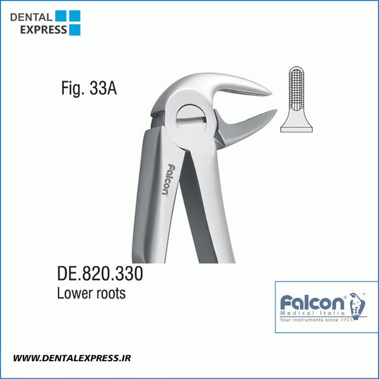 فورسپس آناتومیک ریشه کش پایین – Falcon DE.820.330