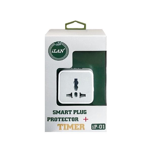 تبدیل برق 3 به 2 محافظ و تایمر دار iLAN مدل iP-01 — تصویر ۲