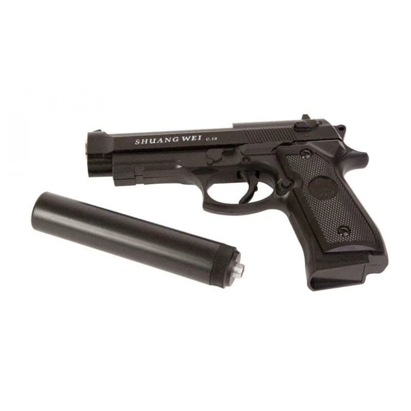 کلت فلزی ساچمه ای +Air Soft Gun C18 — تصویر ۵