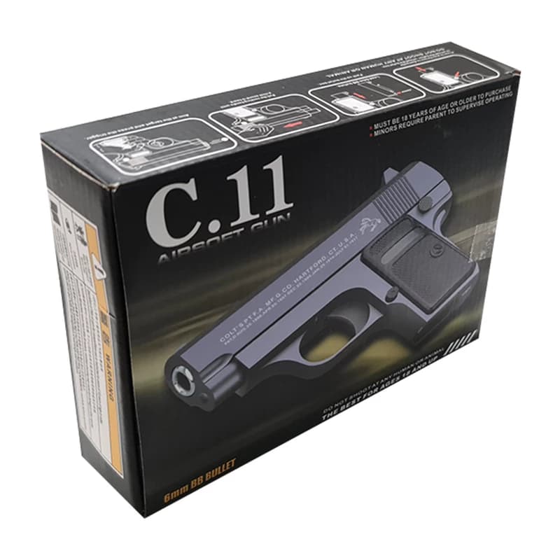 کلت فلزی ساچمه ای Air Soft Gun C11 — تصویر ۳