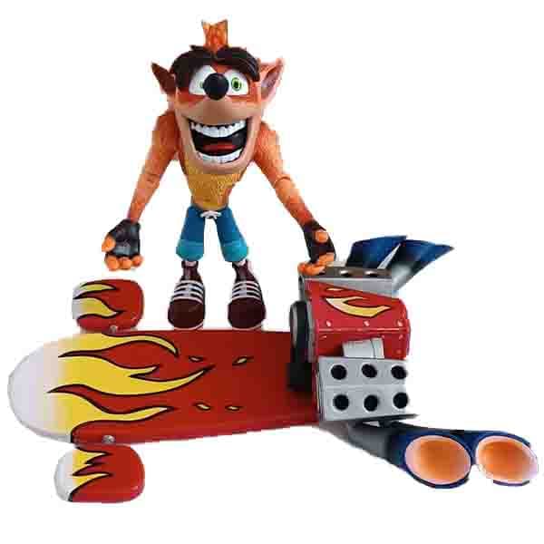اکشن فیگور کراش بندیکوت با جت بورد Crash Bandicoot برند نکا