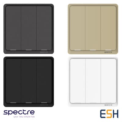 کلید سه پل هوشمند متیس با پروتکل Wifi و Spectre Zigbee