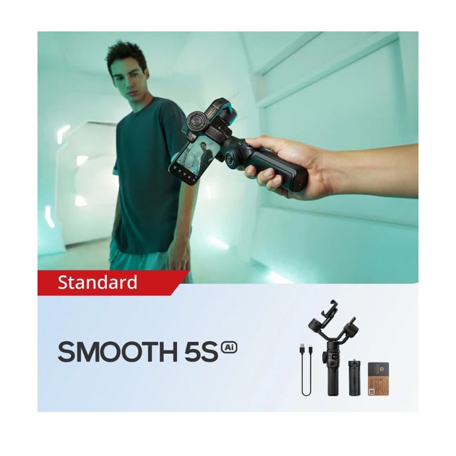 گیمبال موبایل ژیون اسموت Zhiyun Smooth 5S AI Pro ( نسخه هوش مصنوعی / پک پرو ) — تصویر ۱۲