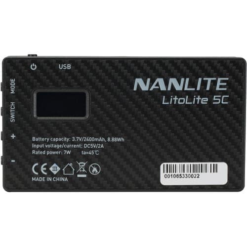 نور ثابت RGB پنلی نانلایت مدل Nanlite Litolite 5C — تصویر ۴