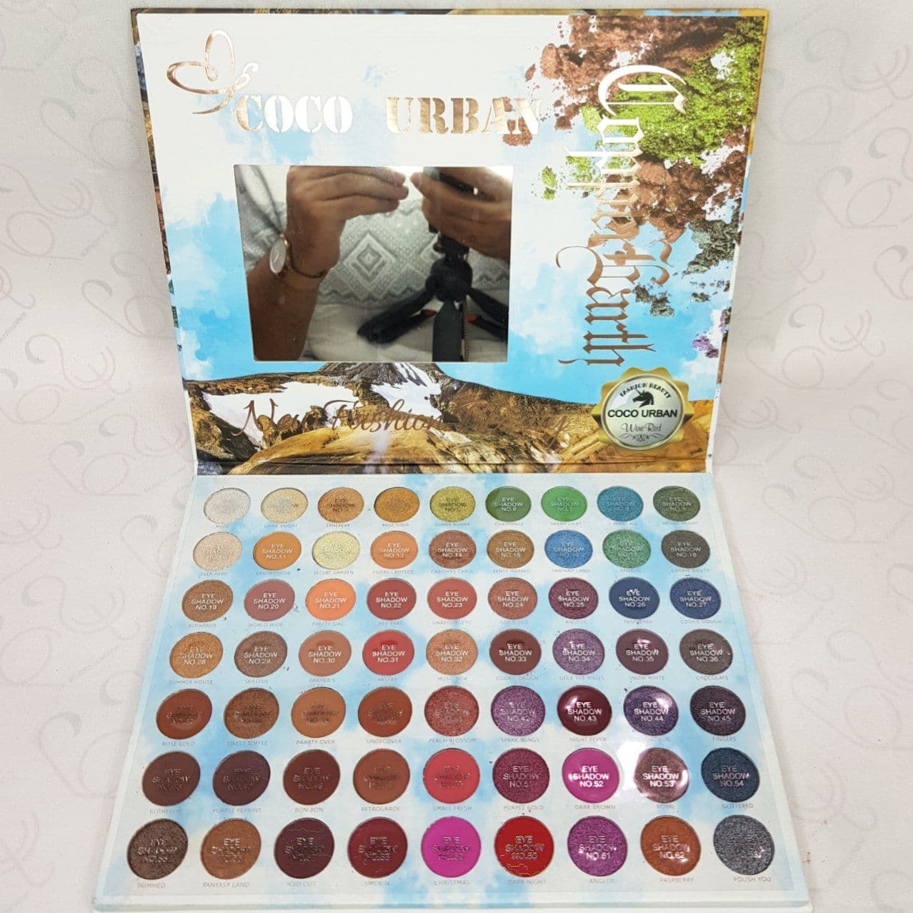 پالت سایه چشم کوکو یوربان COCO URBAN فشن بیوتی مدل واتر لایت waterlight سایز خیلی بزرگ — تصویر ۲
