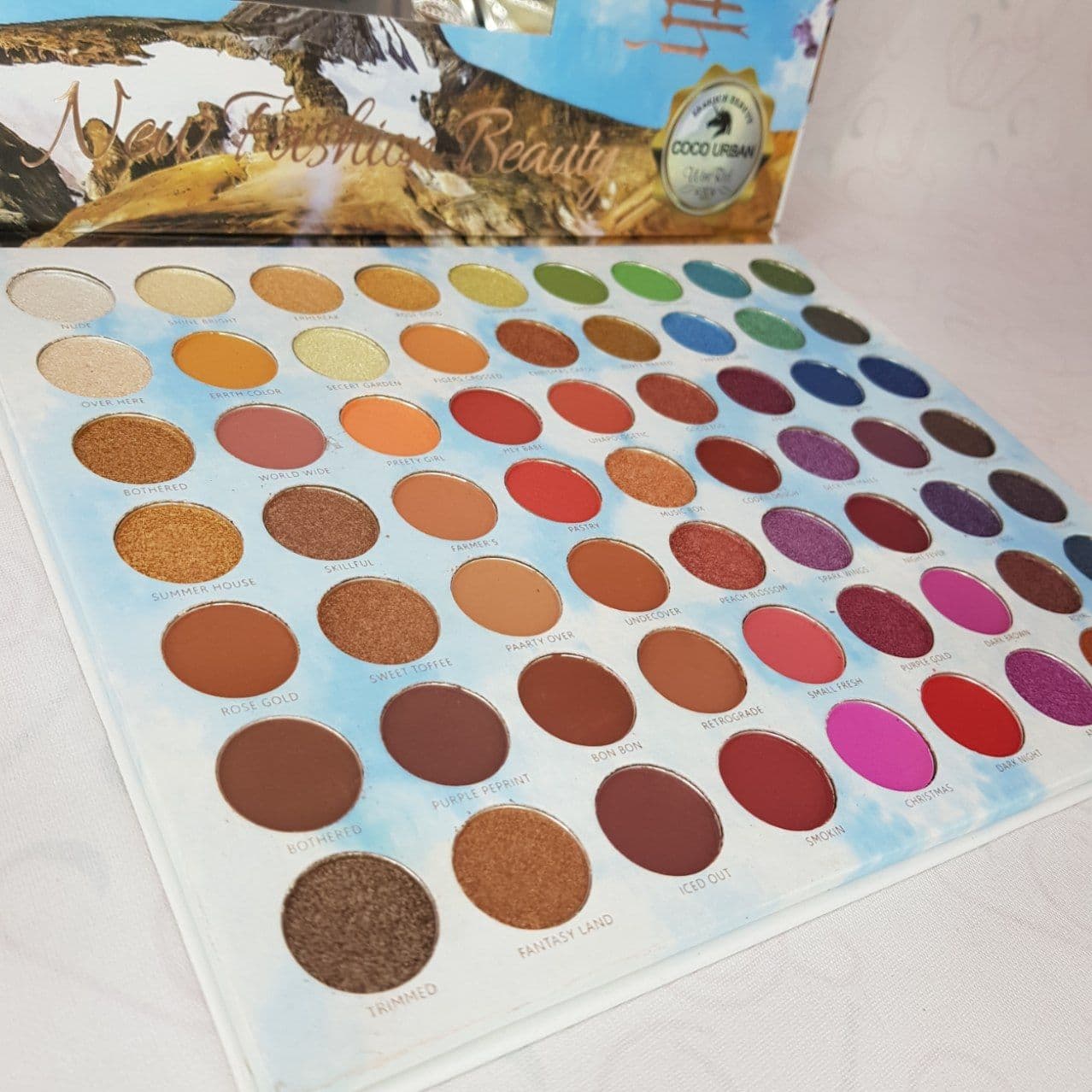 پالت سایه چشم کوکو یوربان COCO URBAN فشن بیوتی مدل واتر لایت waterlight سایز خیلی بزرگ — تصویر ۶