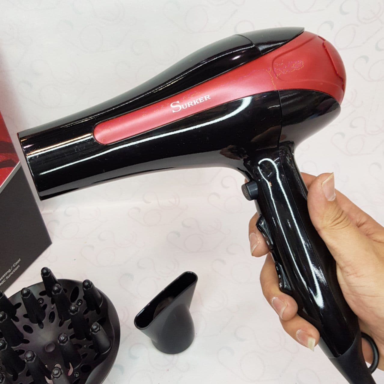 سشوار حرفه ای سورکر SURKER مدل RCY-65 — تصویر ۳