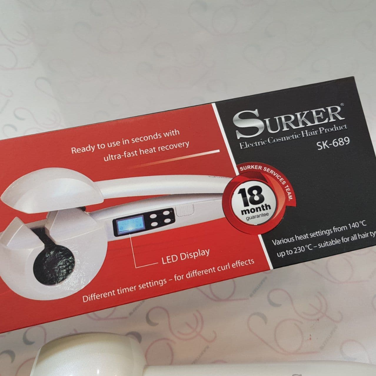 فر کننده چرخشی جادویی مو سورکر SURKER مدل SK-689 — تصویر ۸