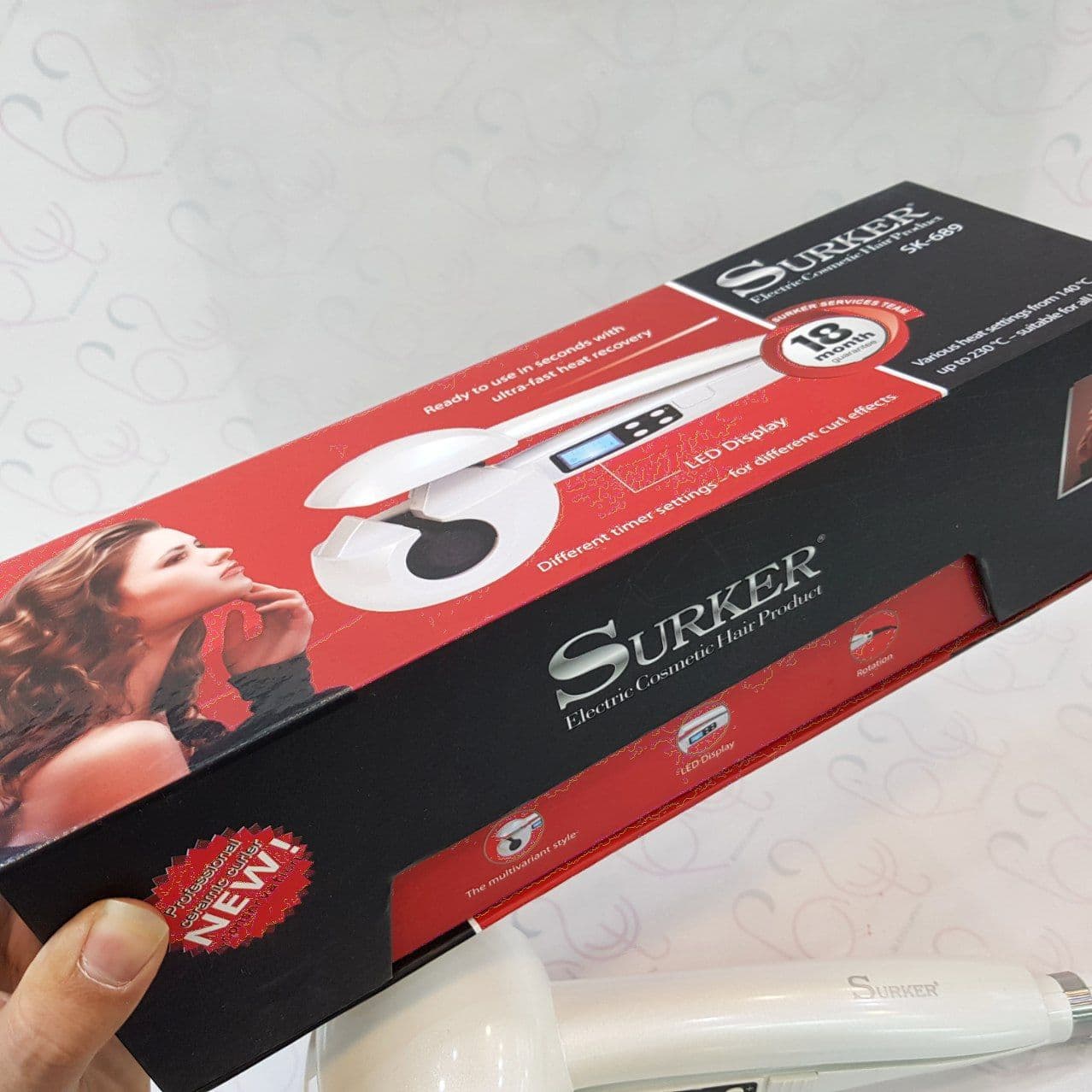 فر کننده چرخشی جادویی مو سورکر SURKER مدل SK-689 — تصویر ۷
