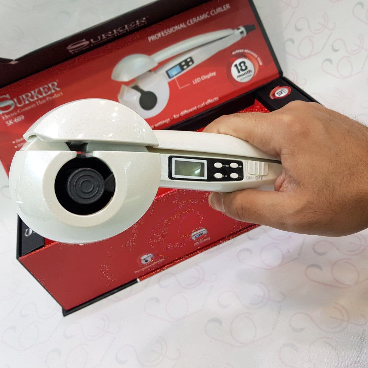 فر کننده چرخشی جادویی مو سورکر SURKER مدل SK-689 — تصویر ۳