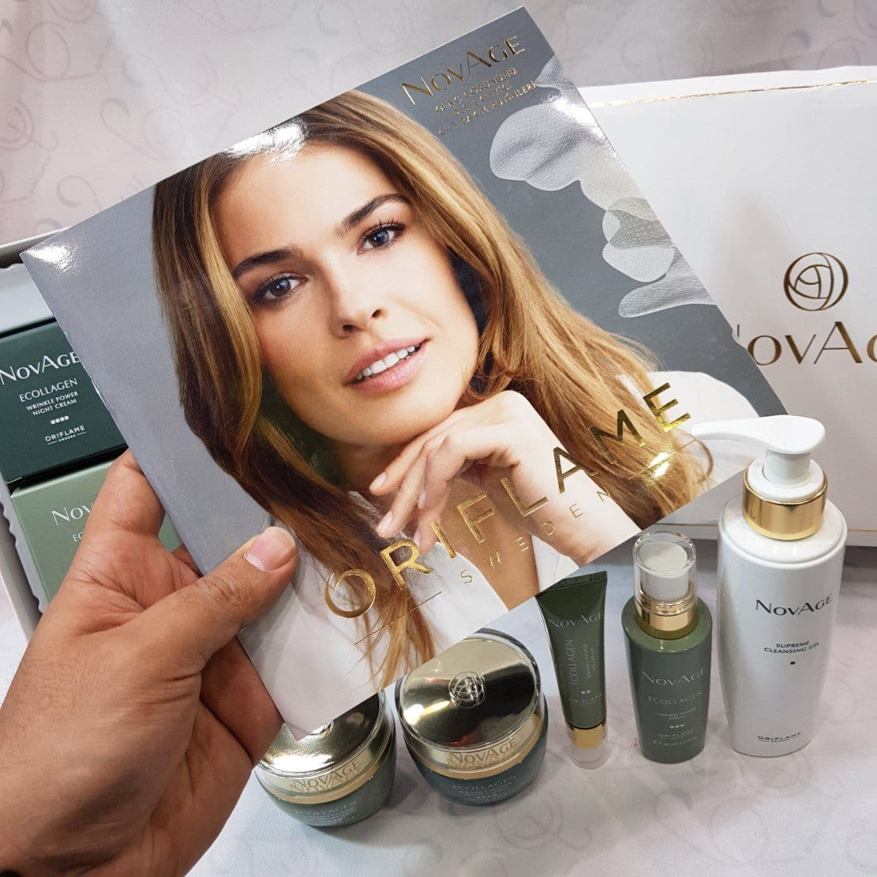 ست نویج novage (ضدپیری) اوریفلیم oriflame مدل اکلاژن +30 سال مجموعه 5 عددی — تصویر ۷