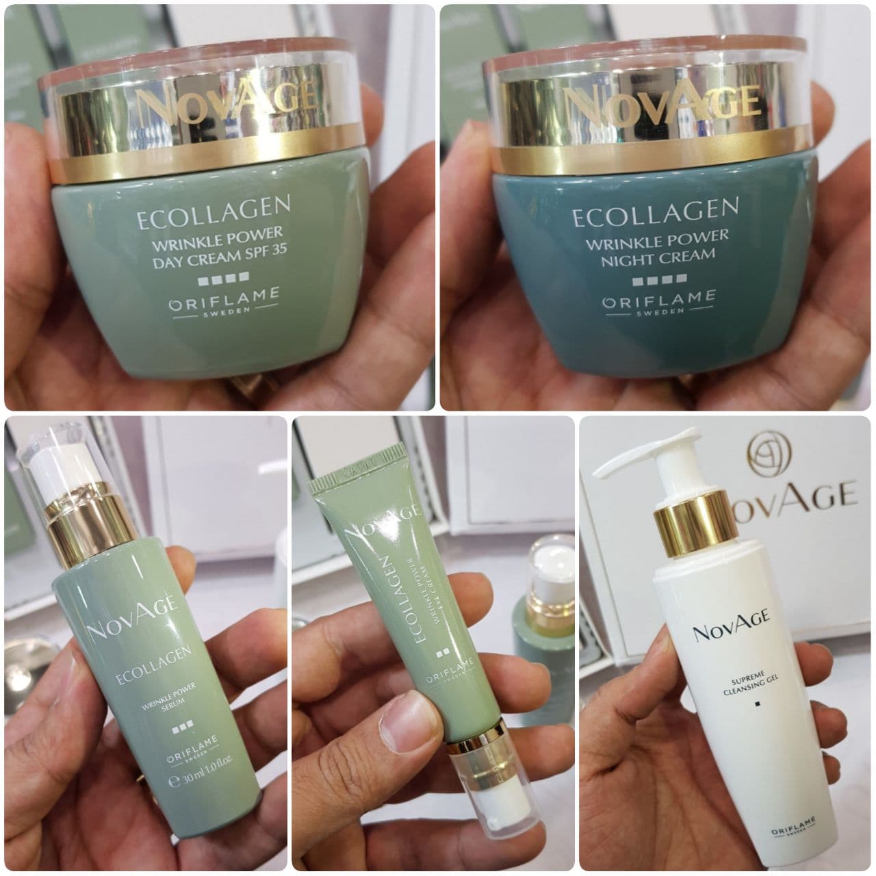 ست نویج novage (ضدپیری) اوریفلیم oriflame مدل اکلاژن +30 سال مجموعه 5 عددی — تصویر ۴
