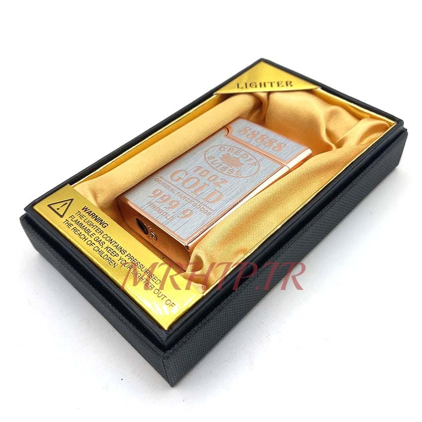 فندک گازی اتمی طرح gold100z مسی کدa120287 — تصویر ۲