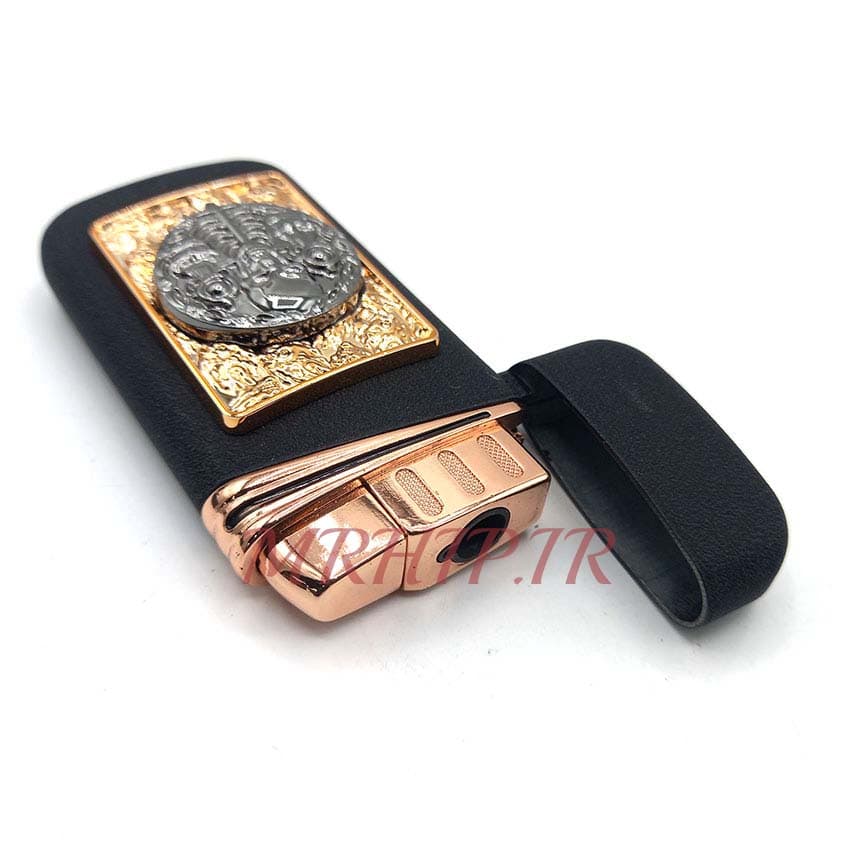 فندک گازی اتمی طرح جمجه رنگ مشکی کدa120284