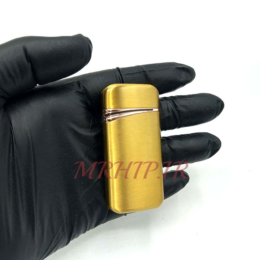 فندک گازی اتمی طرح جمجه رنگ طلایی کدa120283 — تصویر ۷