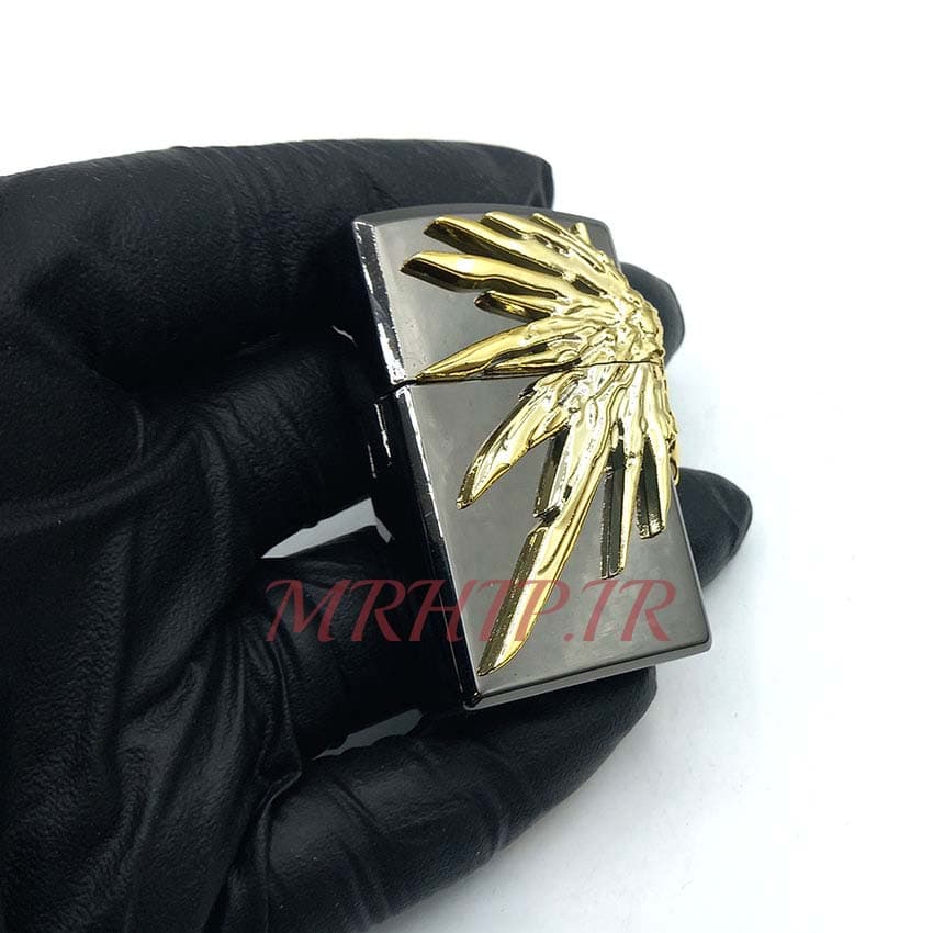 فندک گازی بال فرشته طلایی نوک مدادی کد a120272 — تصویر ۶