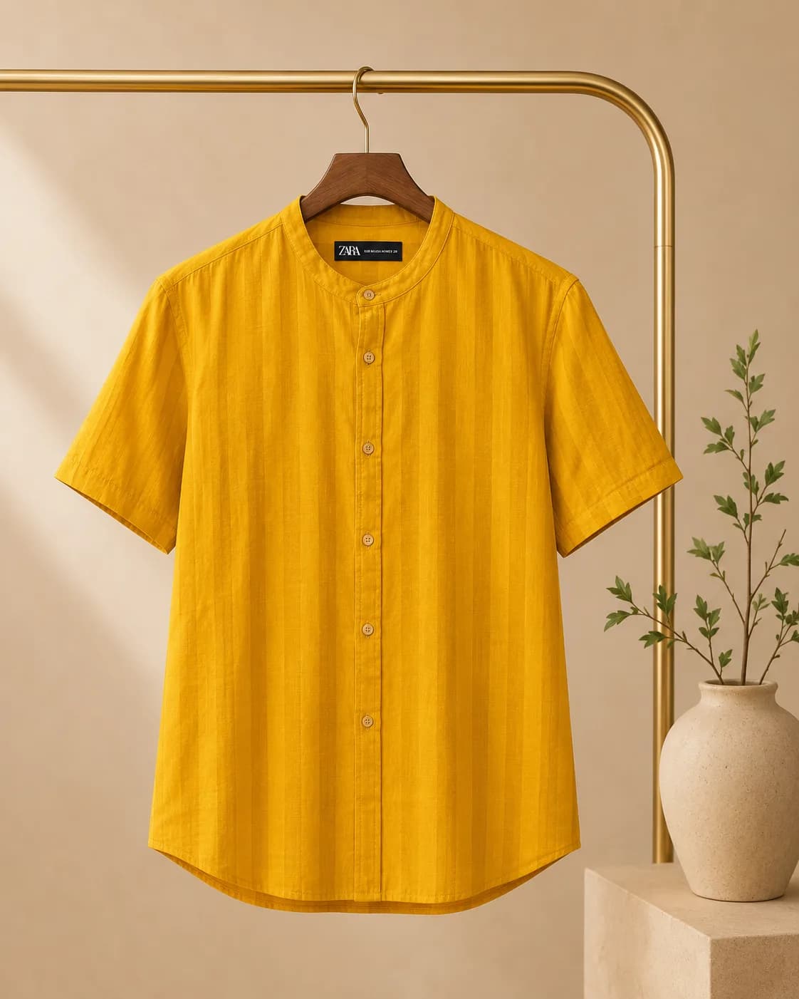 پیراهن ZARA خردلی