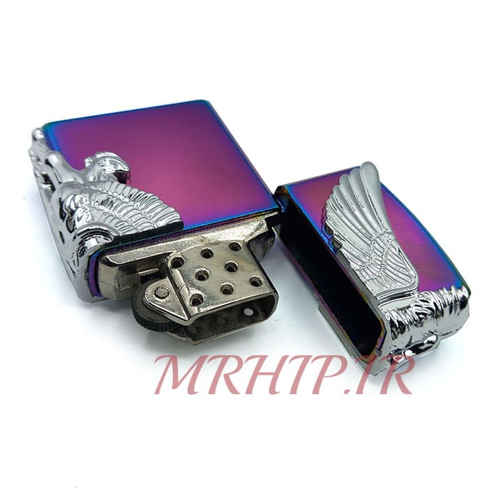 فندک گازی پاسارگاد نقره ای هفت رنگ کد a120256 — تصویر ۶
