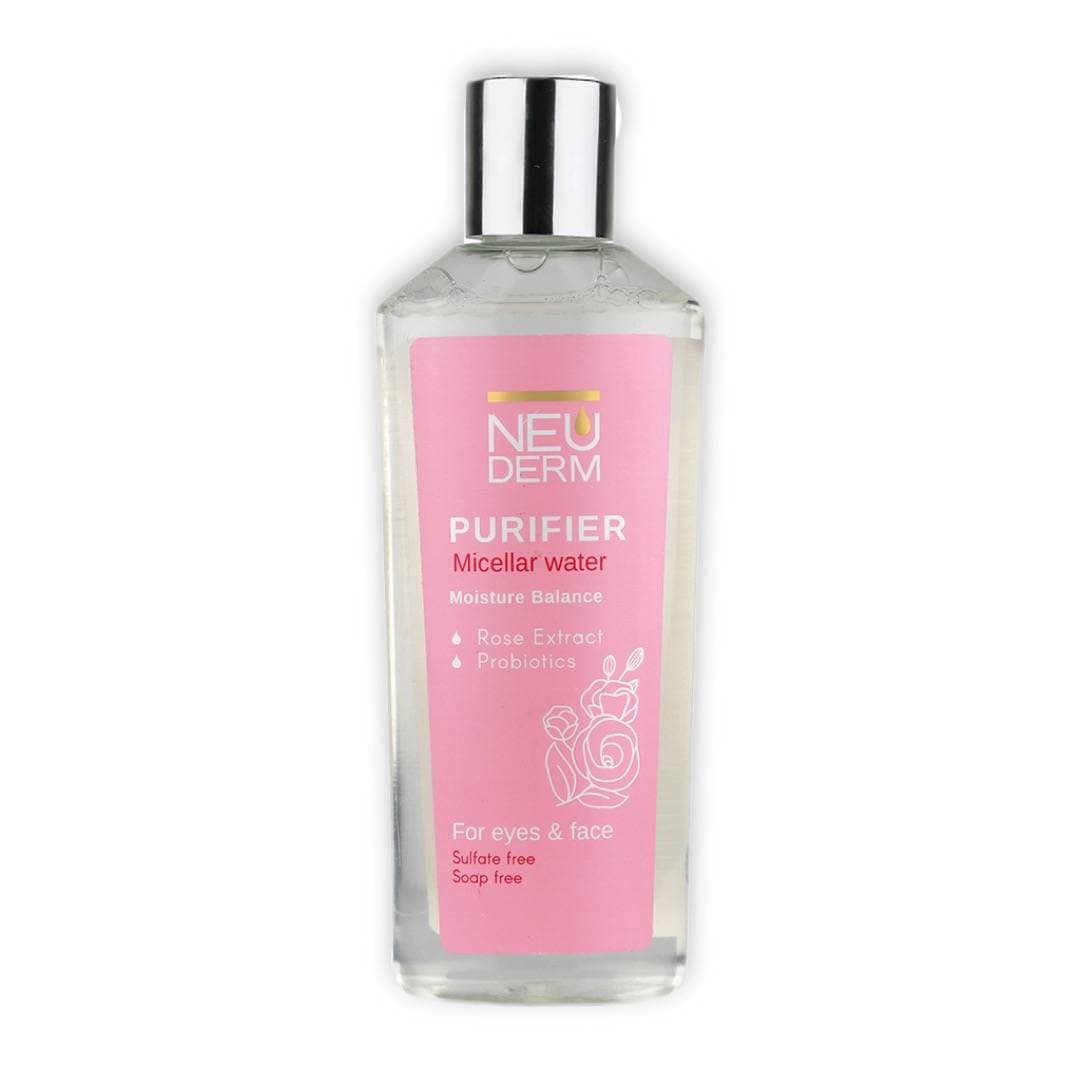 محلول پاک کننده میسلار پیوریفایر نئودرم NEUDERM مدل Purifier Micellar Water حجم 200 میل